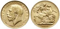 1 funt 1917 P, Perth, złoto 7.98 g, Seaby 4001, 