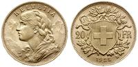 20 franków  1922, Berno, złoto 6.45 g, Fr. 499