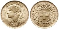 20 franków  1935/L-B, Berno, złoto 6.45 g, Fr. 4