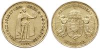 10 koron 1892, Kremnica, złoto 3.37 g, Fr. 252