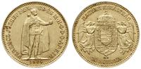 10 koron 1908, Kremnica, złoto 3.39 g, Fr. 252
