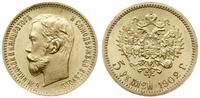 5rubli 1902/AP, Petersburg, złoto 4.30 g, Bitkin