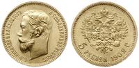 5rubli 1902/AP, Petersburg, złoto 4.30 g, Bitkin
