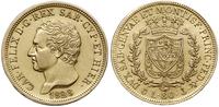 80 lirów 1828, Genua, złoto 25.76 g, Fr. 1133