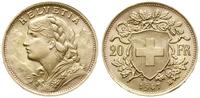 20 franków 1947/B, Berno, złoto 6.45 g, Fr. 499