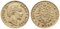 5 marek 1877 D, Monachium, złoto 1.98 g, dość ła