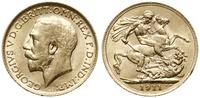 funt 1911, Londyn, złoto 7.99 g, pięknie zachowa