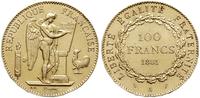 100 franków 1881 A, Paryż, złoto próby "900" 32.
