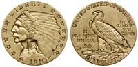 2 1/2 dolara  1910, Filadelfia, złoto 4.17 g, Fr