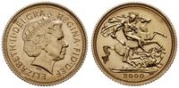 1/2 funta 2000, Londyn, złoto 4.00 g, Fr. 455, S