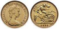 1/2 funta 1982, Londyn, złoto 4.00 g, Fr. 421, S