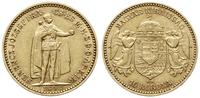 10 koron 1898 KB, Kremnica, złoto 3.37 g, Fr. 25