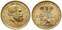 10 guldenów 1889, Utrecht, złoto 6.72 g, nieco r