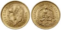 5 peso 1955, Meksyk, Głowa Hidalgo, złoto 4.15 g
