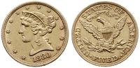 5 dolarów 1880 , Filadelfia, Liberty Head, złoto