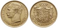 20 koron 1908, Kopenhaga, złoto 8.95 g, bardzo ł