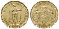 10 koron 1898, Kremnica, złoto 3.38 g, ładnie za