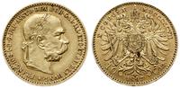 10 koron 1897, Wiedeń, złoto 3.37 g, ładnie zach
