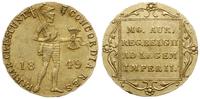 dukat 1849, Utrecht, złoto 3.46 g, bardzo ładny,