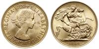 funt 1958, Londyn, złoto 7.99 g, piękny, Fr. 417