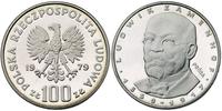 100 złotych 1979, L. Zamenhof, PRÓBA, srebro, mo