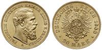 20 marek 1888/A, Berlin, złoto 7.96 g, AKS 119, 