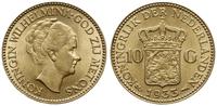 10 guldenów 1933, Utrecht, złoto 6.71 g, Fr. 351