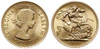 1 funt 1966, Londyn, złoto 7.99 g, pięknie zacho