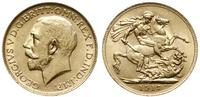 1 funt 1917 P, Perth, złoto 7.99 g, pięknie zach