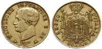40 lirów 1810 M, Mediolan, złoto 12.87 g, Fr. 5,