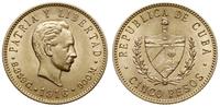 5 peso 1916, Filadelfia, złoto 8.35 g, Fr. 5