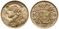 20 franków 1947, Berno, typ Vreneli, złoto 6.44 