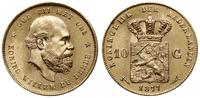 10 guldenów 1877, Utrecht, złoto 6.71 g, piękne,
