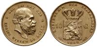 10 guldenów 1889, Utrecht, złoto 6.71 g, nakład: