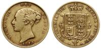 1/2 funta 1873 M, Melbourne, złoto 3.91 g, Fr. 1