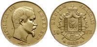 50 franków 1857 A, Paryż, złoto 16.09 g, Fr. 571