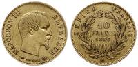 10 franków 1856 A, Paryż, złoto 3.22 g, Fr. 576a