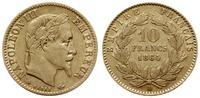 10 franków 1864 A, Paryż, złoto 3.19 g, Fr. 586,