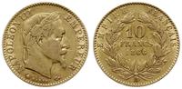 10 franków 1866 BB, Strasbourg, złoto 3.20 g, Fr