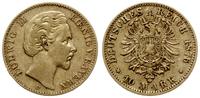 10 marek 1876 D, Monachium, złoto 3.95 g, AKS 19