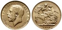 1 funt 1918 P, Perth, złoto 7.99 g, pięknie zach