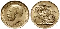 1 funt 1918 P, Perth, złoto 7.98 g, pięknie zach