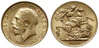 1 funt 1928 SA, Pretoria, złoto 7.98 g, pięknie 
