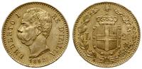 20 lirów 1882 R, Rzym, złoto 6.45 g, piękne, Fr.