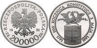 200.000 złotych 1991, Warszawa, 200-lecie Konsty