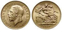 1 funt 1930 SA, Pretoria, złoto 7.98 g, piękne, 