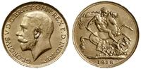 1 funt 1918 P, Perth, złoto 7.99 g, piękne, Fr. 
