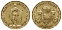 10 koron 1910 KB, Węgry, złoto 3.38 g, Fr. 252
