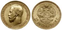10 rubli 1902 АР, Petersburg, złoto 8.59 g, Fr. 