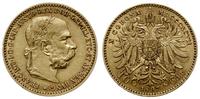 10 koron 1897, Wiedeń, złoto 3.38 g, Her. 383, F